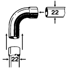 cu-bogen ia 90 grad 22 mm