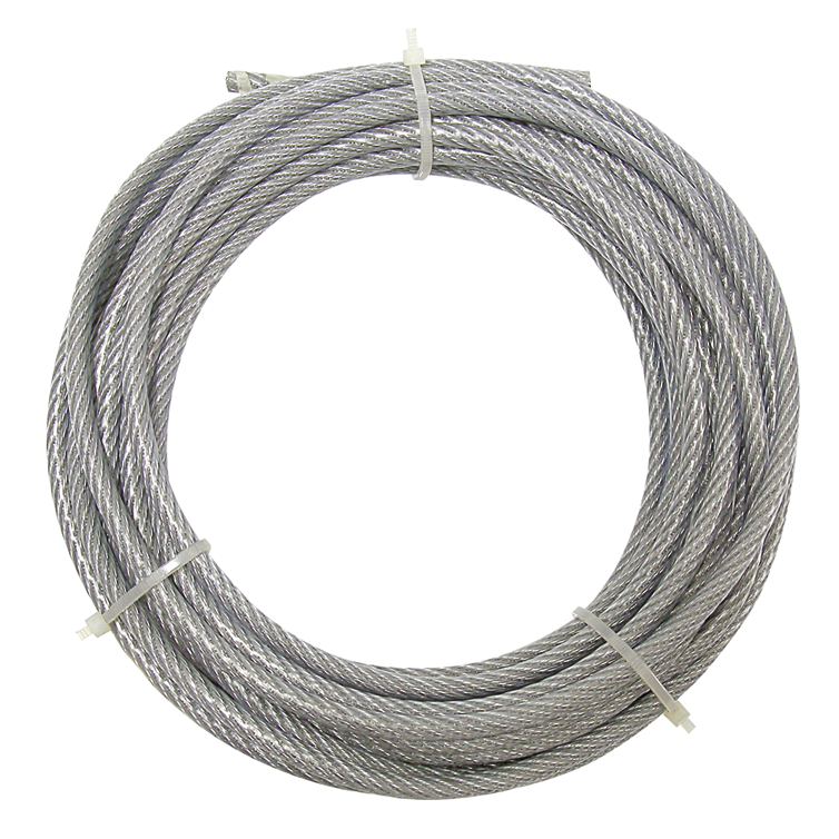 drahtseil verz. ummantelt ø4/5 mm/10 m