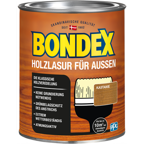 bondex holzlasur außen kastanie 0,75l