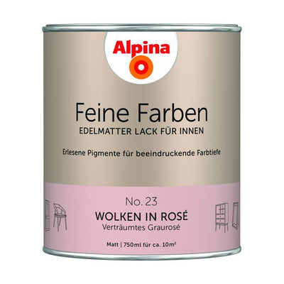 buntlack wolken in rosé matt 750ml