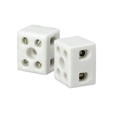HEIDEMANN Keramik-Klemme 2-polig 2,5 mm², 2 Stück (NR.30191)