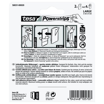 powerstrips bilder-nagel weiß 2 st.