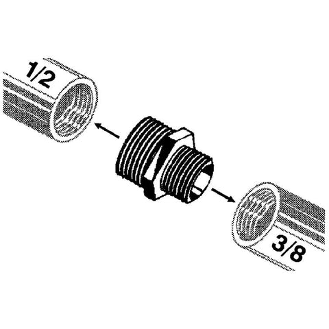 reduzier d-nippel rotguss 3245