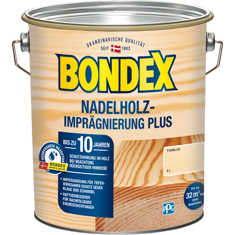 bondex nadelholz-impräg plus farblos 4l