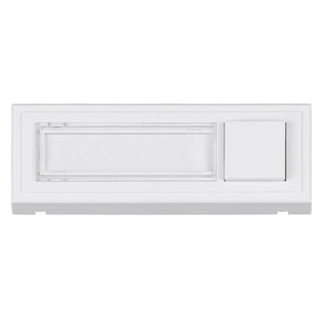 HEIDEMANN Klingelplatte CLIPFIX weiss, LED beleuchtet, 35x97x16 mm