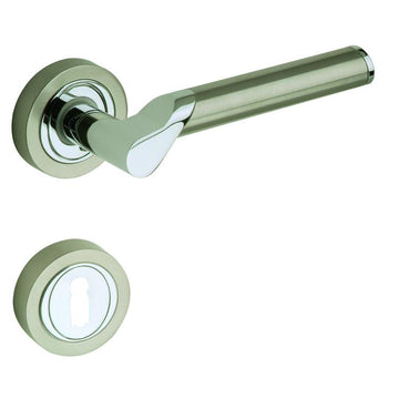 LIENBACHER Rosettengarnitur Dubai Zamak verchromt/nickelmatt, 8 mm