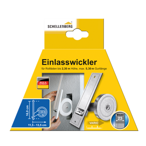 einlaßwickler maxi lochabstand 16,0 cm