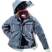 thermo-softshelljacke ultra grau gr. s