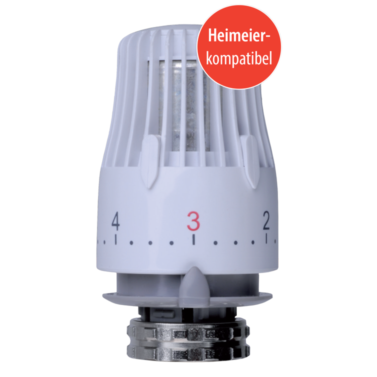 thermostatkopf 6-28°c m30x1,5 weiß