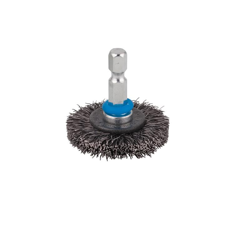 scheiben-drahtbürste ø50x12mm schaft 6mm