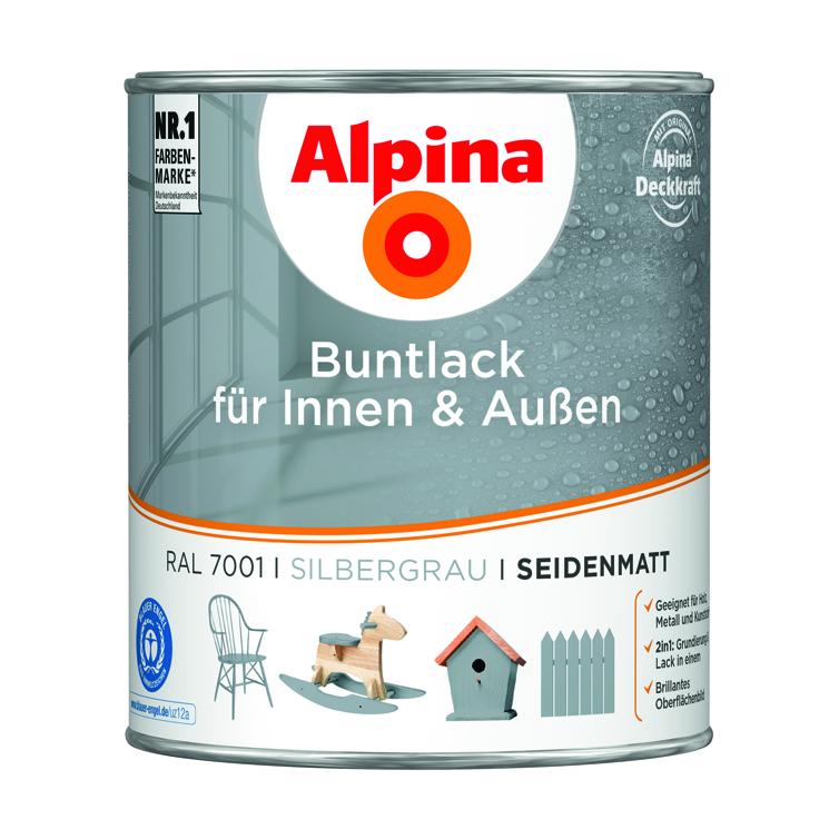 buntlack f.außen seidenm.silbergr.750ml