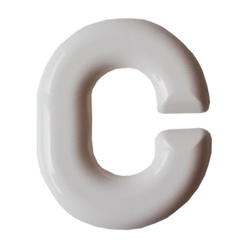 Buchstabe C aus Nylon, weiß, 70 mm – LIENBACHER M. GmbH