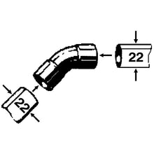 cu-bogen ii 45 grad 22 mm