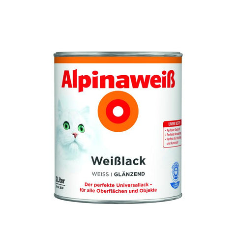 alpinaweiß weißlack glänzend 2l