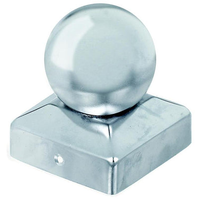 pfostenkappe mit kugel rostfrei 70x70 mm