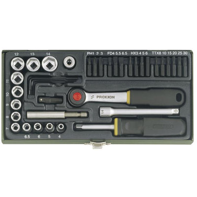 schraubersatz 1/4" (39-teilig)