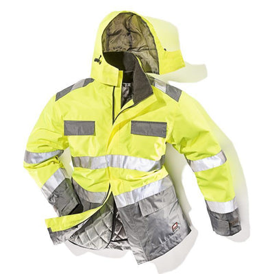 warnschutzparka 2 in 1 gelb gr. l
