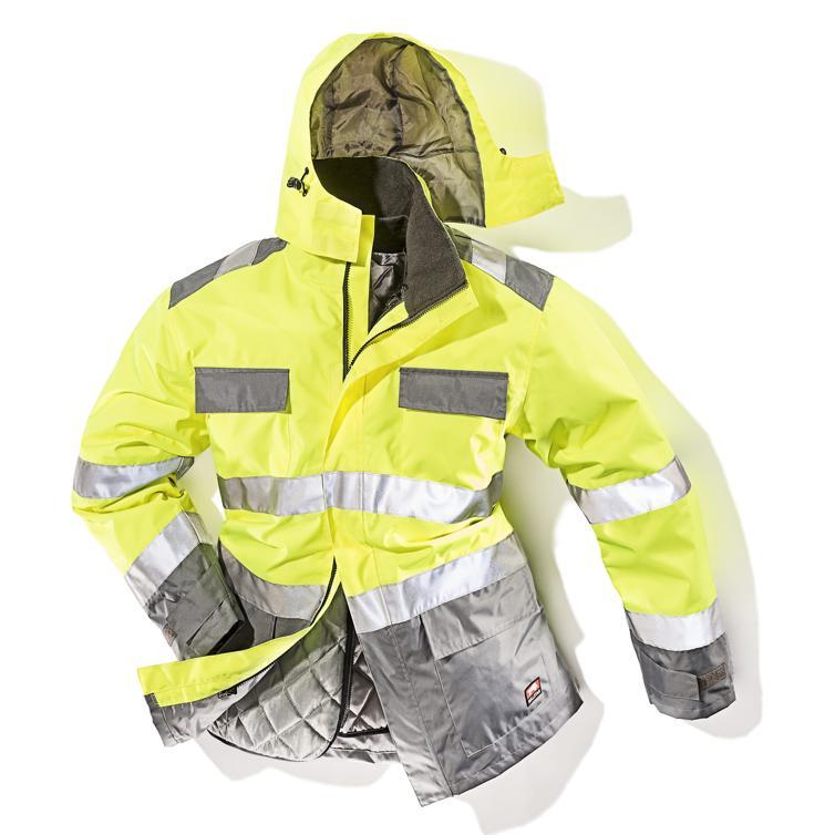 warnschutzparka 2 in 1 gelb gr. l