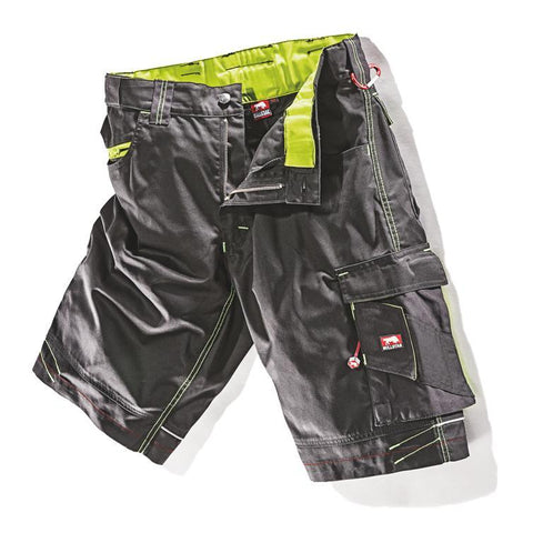 arbeitsshort ultra schwarz/lime gr. 44