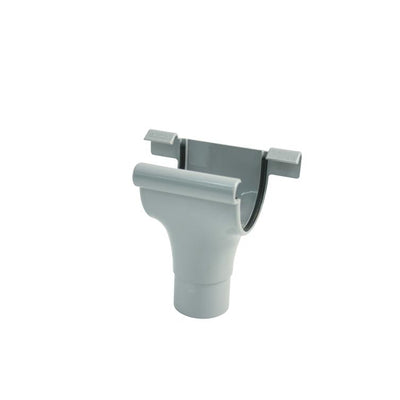 stutzen zur dachrinne rg 75 grau