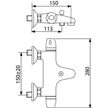 wannenthermostat sopotherm chrom