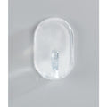 ovalhaken mittel transparent 3er
