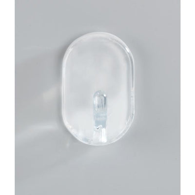ovalhaken mittel transparent 3er