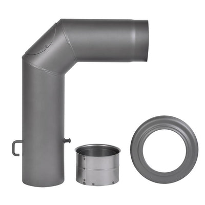 winkel-rauchrohrset 3-tlg. ø150 2mm dgr.