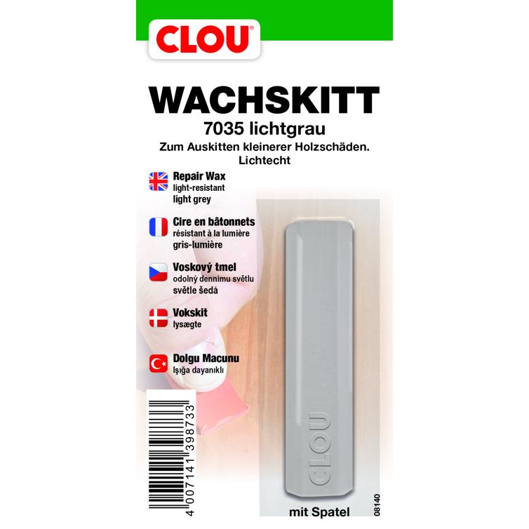 wachskitt-stange lichtgrau