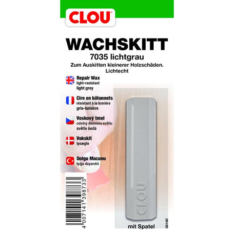 wachskitt-stange lichtgrau