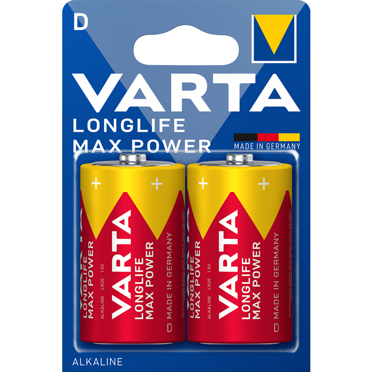 batterie longlife max power d 2er