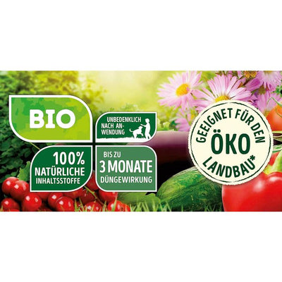 Substral Naturen BIO Garten, natürlicher Universal-Dünger für Obst, Gemüse und Zierpflanzen, düngt 3 Monate, 1,7kg