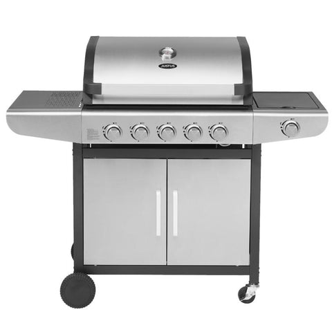 Justus Gasgrill "Ares Pro" (silber, 5+1 Brenner)