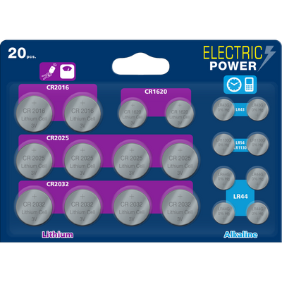 knopfzelle elec. power megablister 20er