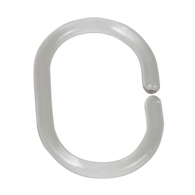 duschvorhangringe  klein transparent