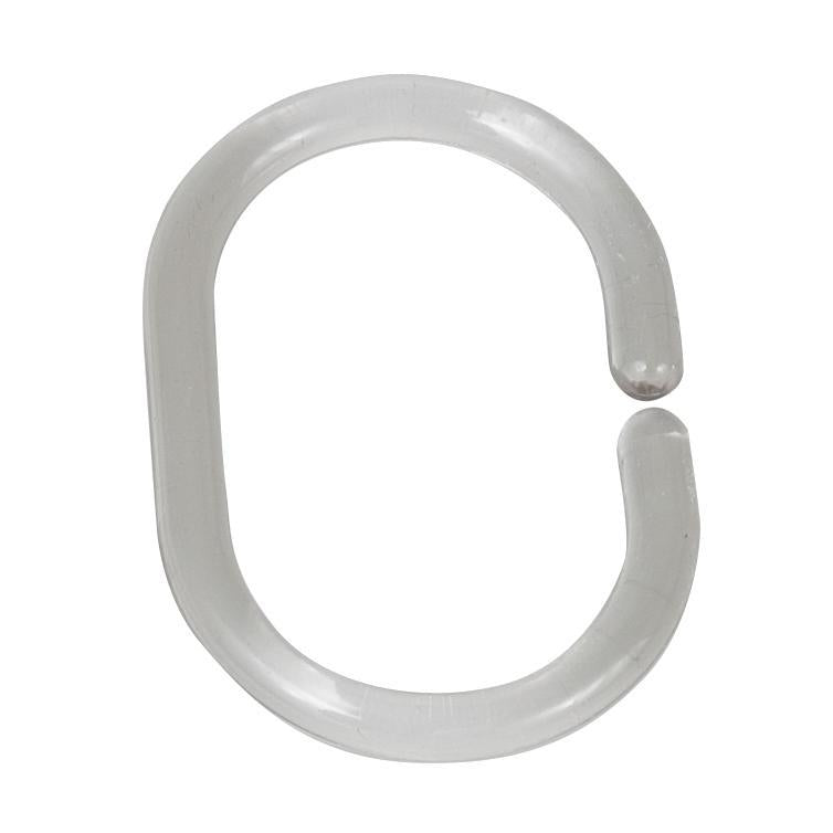 duschvorhangringe  klein transparent