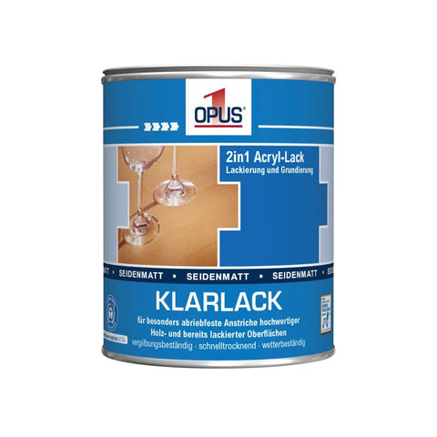 opus1 klarlack wv seidenmatt 125ml