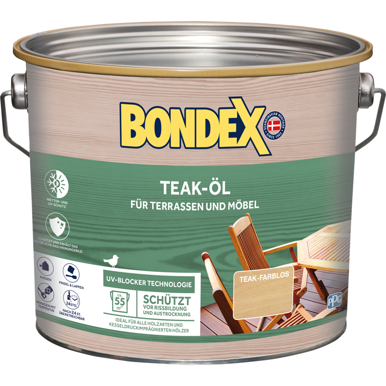 bondex teak öl farblos 2,5l