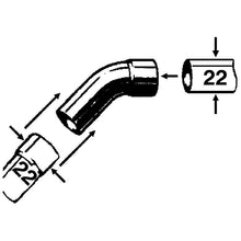 cu-bogen ia 45 grad 22 mm