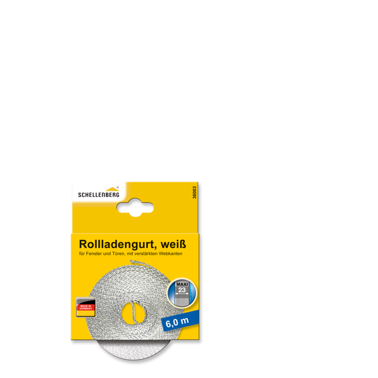 rollladengurt 23 mm/6,0 m weiß