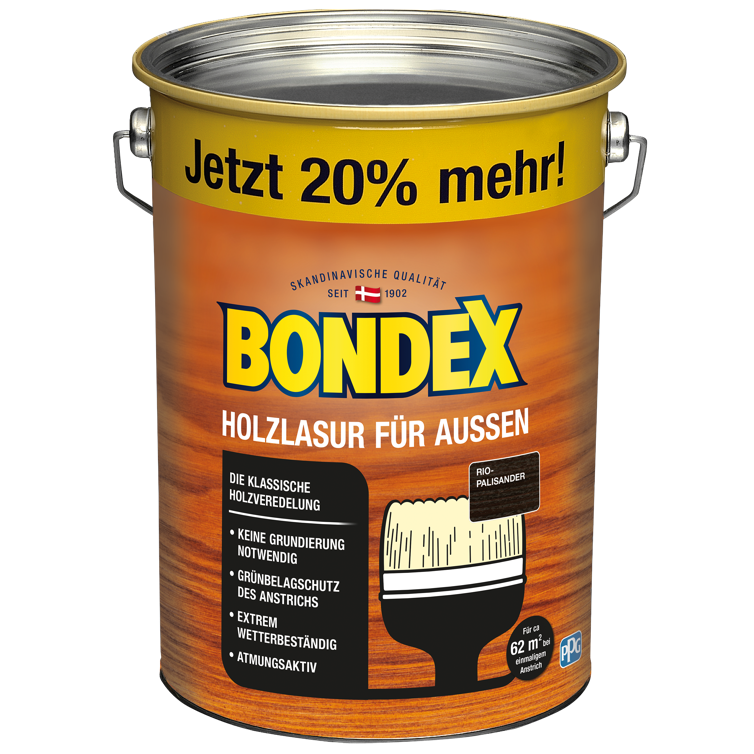 bondex holzlasur außen rio palisa. 4,8l