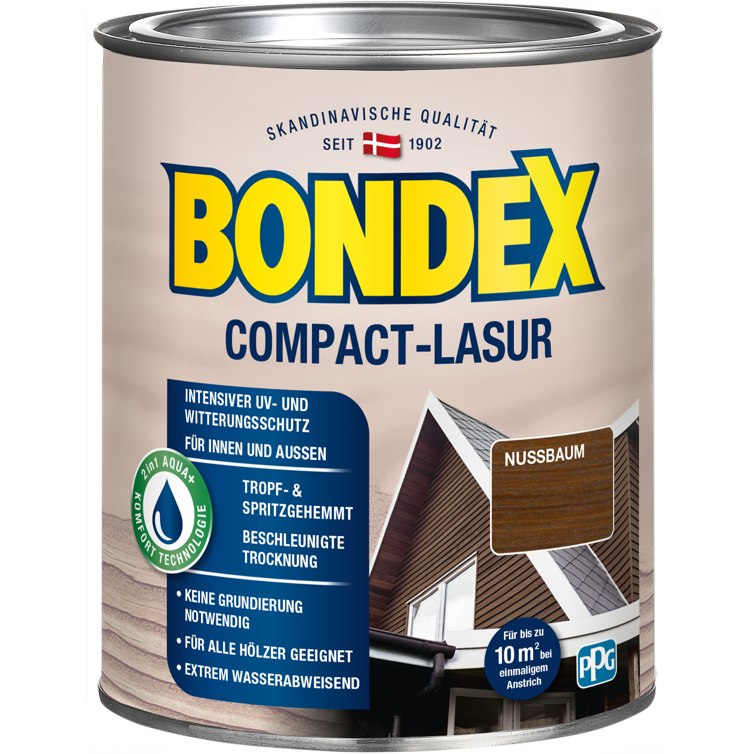 bondex compact lasur nussbaum 0,75l