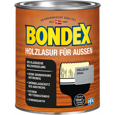 bondex holzlasur außen hellgrau 0,75l