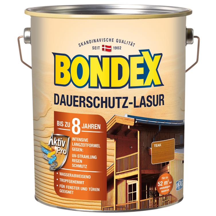 bondex dauerschutz lasur teak 4l