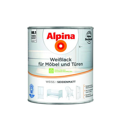 weißlack f.möbel & türen seidenm. 2l