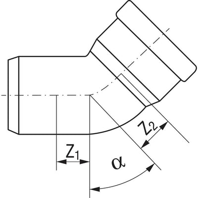 awadukt pp sn10/16 kgb-bogen dn315 15°