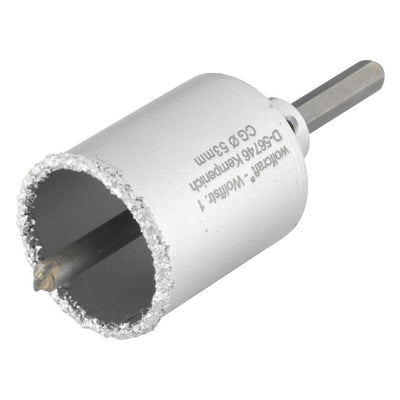 bohrkranz hm mit schaft & bohrer ø 53 mm