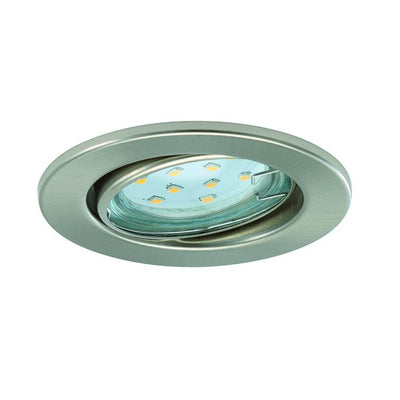 einbauleuchte 3er led gu10 3w nickel