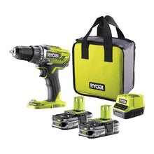 RYOBI 2-GANG KOMPAKT-AKKU-BOHRSCHRAUBER ONE+ 18 V MIT AKKU & LADEGERÄT R18DD3-215S