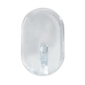 ovalhaken mittel transparent 3er